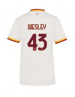 AS Roma Wesley Franca #43 Venkovní Dres pro Dámské 2026-27 Krátký Rukáv